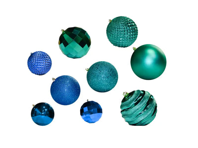 Blue Green Christmas Tree Ornaments