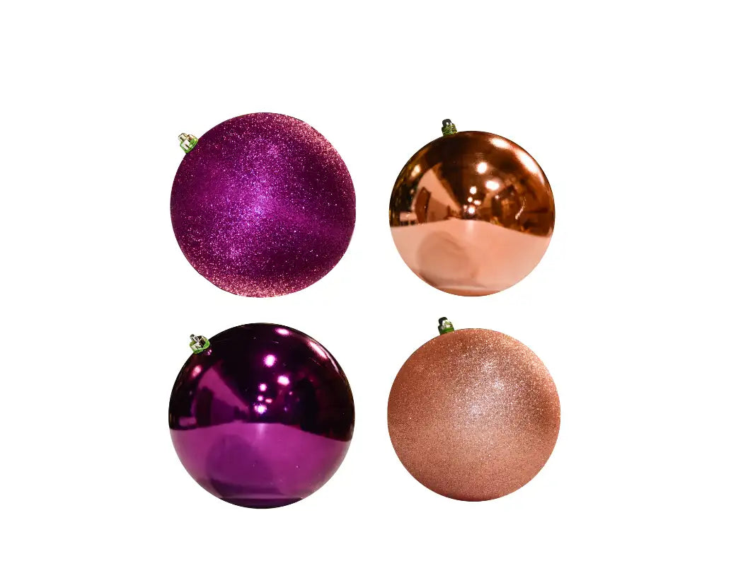 purple-rose-gold-christmas-tree-ornaments