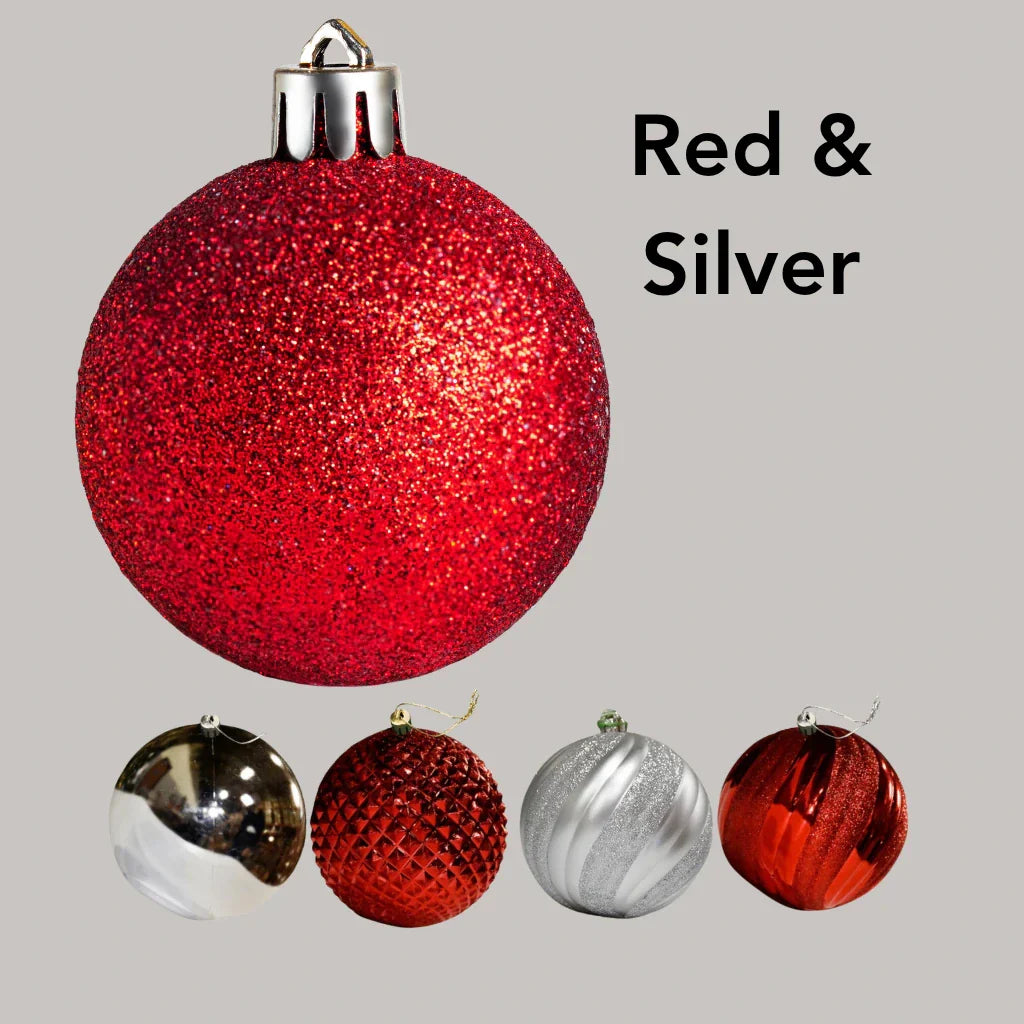 red-silver-ornaments