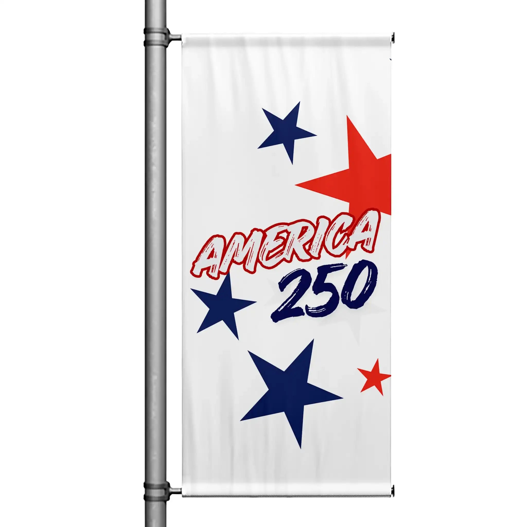 America 250 Star Design Banners for Decorative Street Poles – St