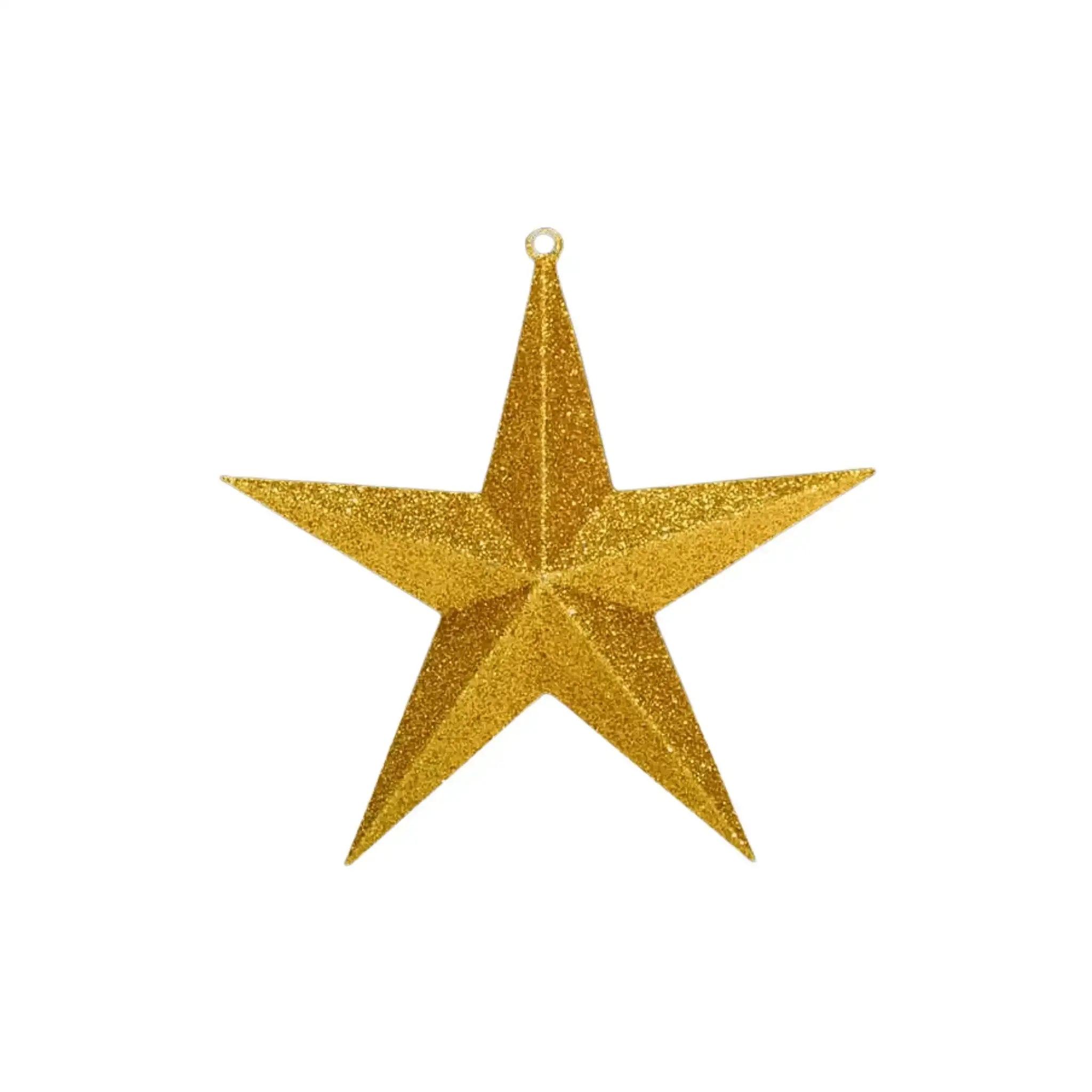 Gold Glitter Star Ornament by St Nicks Christmas Tree Topper – St