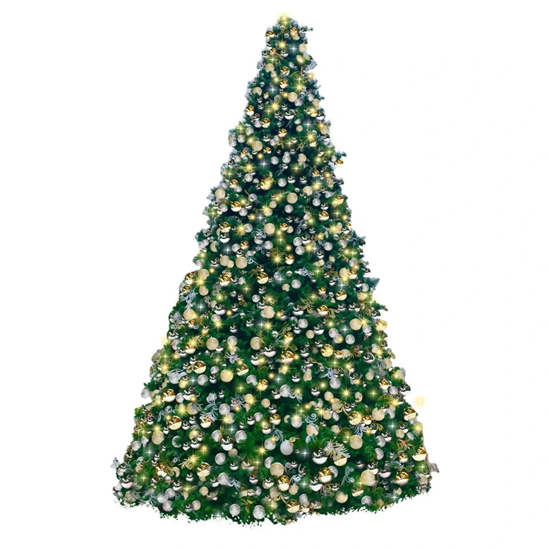 20FT-Frame-Tree-Pre-decorated-Gold-Silver-Ornaments-with-WW-CW-5MM-Twinkle-Lights-1