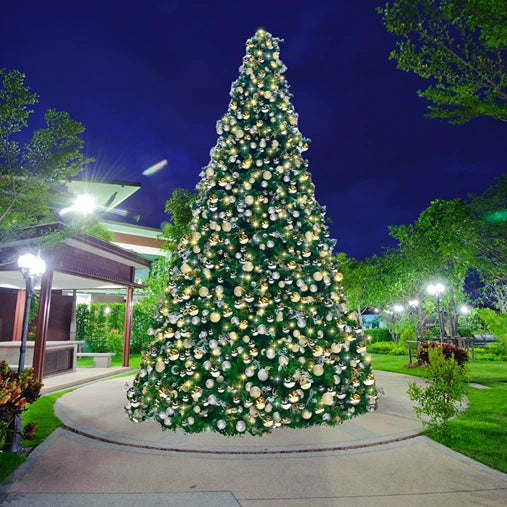 20FT-Frame-Tree-Pre-decorated-Gold-Silver-Ornaments-with-WW-CW-5MM-Twinkle-Lights-3