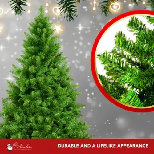 7.5FT-Pre-Decorated-Christmas-Tree-Red-Gold-Burgundy-3