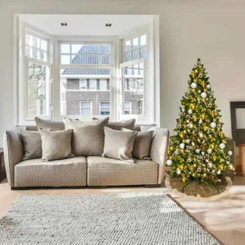 7.5FT-Silver-and-Gold-Predecorated-PVC-Tree-8