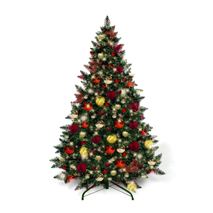 9FT-Red-Burgundy-and-Gold-Predecorated-PVC-Tree-1