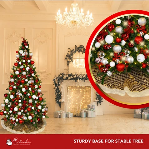 9FT-Red-White-and-Silver-Predecorated-PVC-Tree-6
