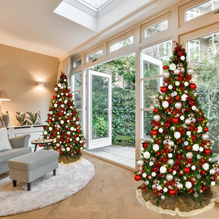 9FT-Red-White-and-Silver-Predecorated-PVC-Tree-7