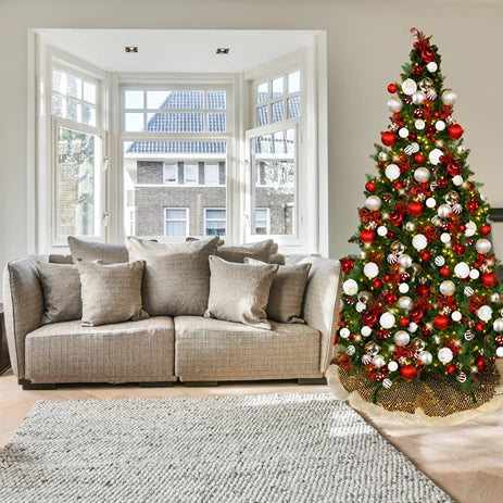 9FT-Red-White-and-Silver-Predecorated-PVC-Tree-8
