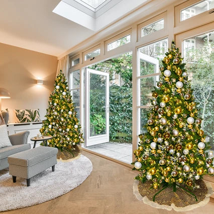 9FT-Silver-and-Gold-Predecorated-PVC-Tree-7