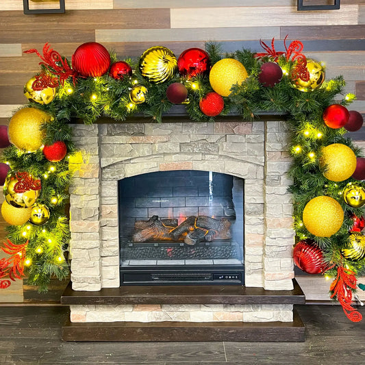 9x14-Pre-Decorated-Garland-Red-Gold-Burgundy-2