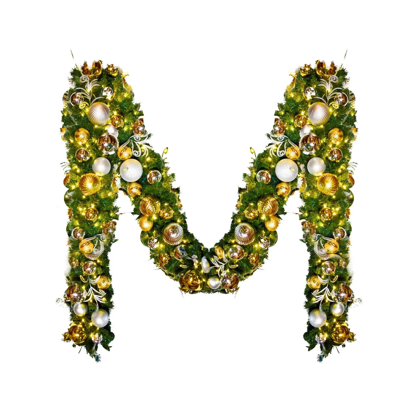 9x14-Pre-Decorated-Garland-with-Warm-White-Lights-Gold-Silver-1