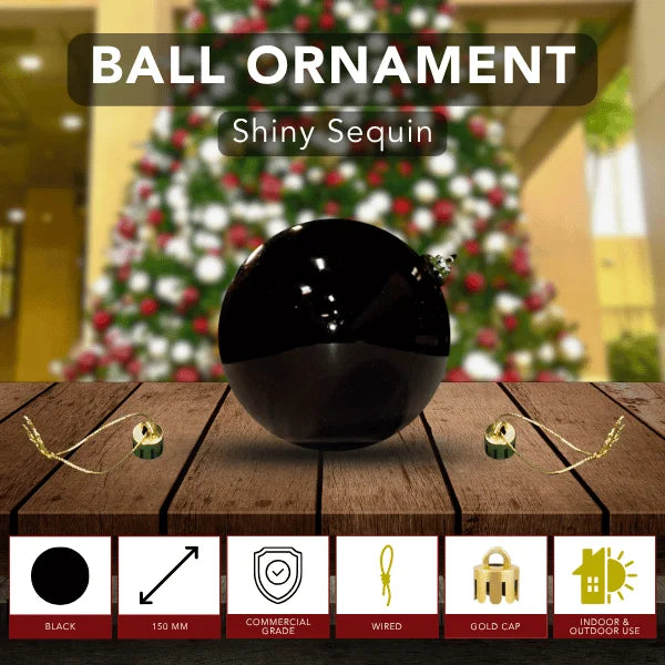 Black-Ornament-Shiny-Sequin-Ball-150MM-6