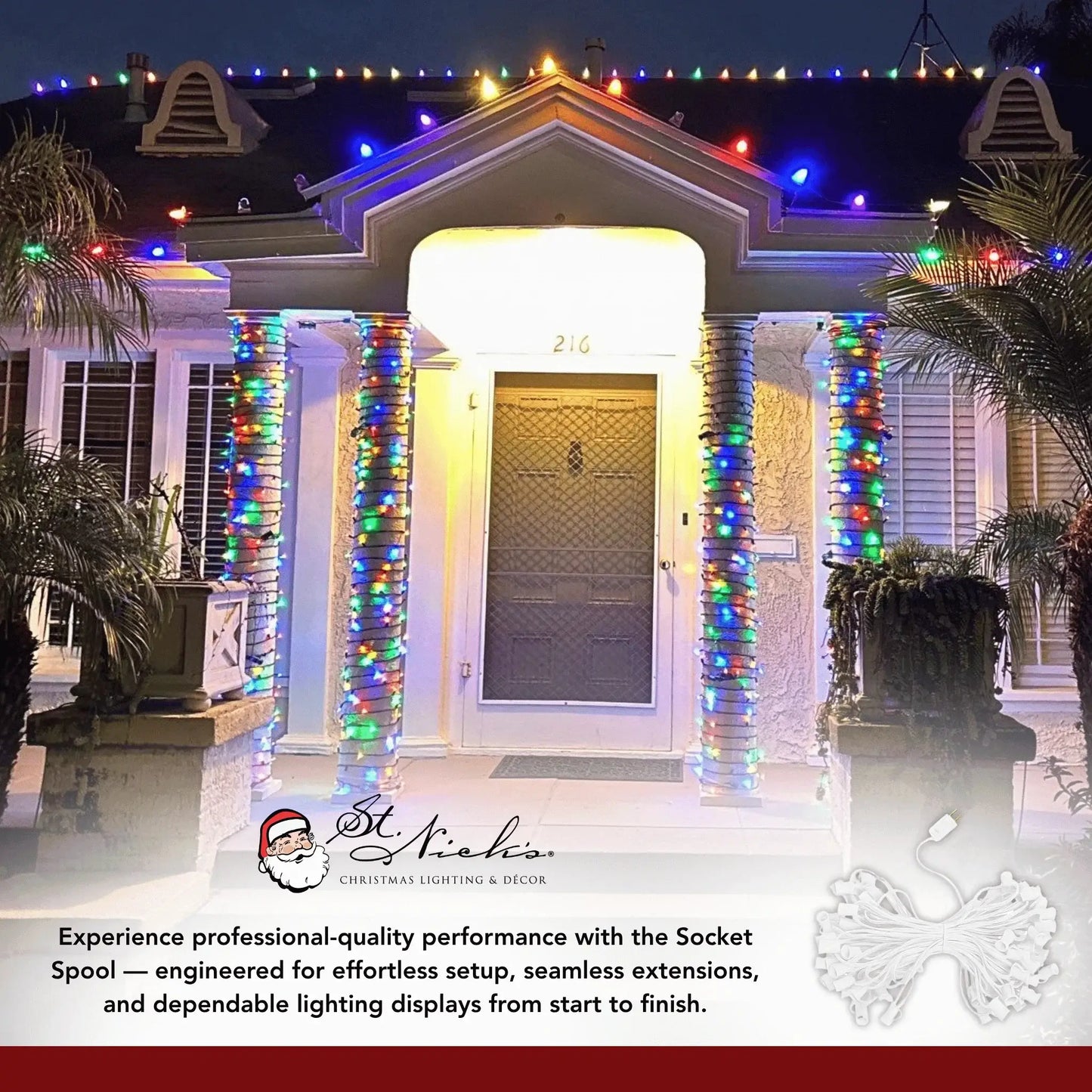 C9-Socket-Spool-Roll-White-500FT-15-Spacing-SPT-2W-7