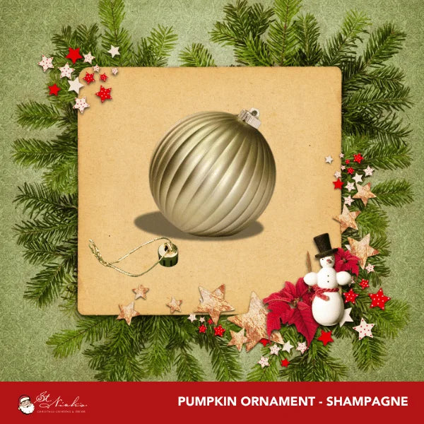Champagne-Ornament-Matte-Pumpkin-150MM-2