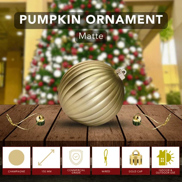 Champagne-Ornament-Matte-Pumpkin-150MM-6