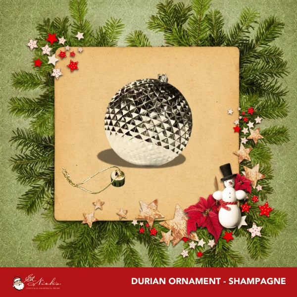 Champagne-Ornament-Shiny-Durian-150MM-2