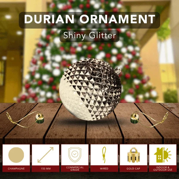 Champagne-Ornament-Shiny-Durian-150MM-6