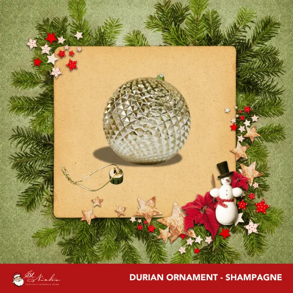 Champagne-Ornament-Shiny-with-Glitter-Durian-150MM-2