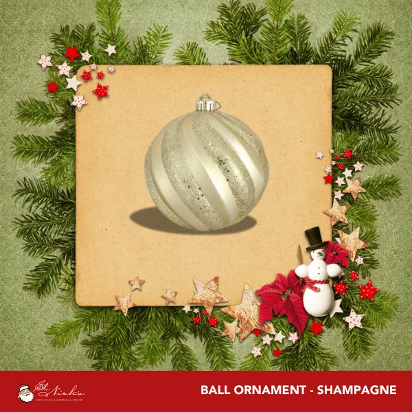 Champagne-Ornament-Wave-Shiny-With-Glitter-Sequin-150MM-2