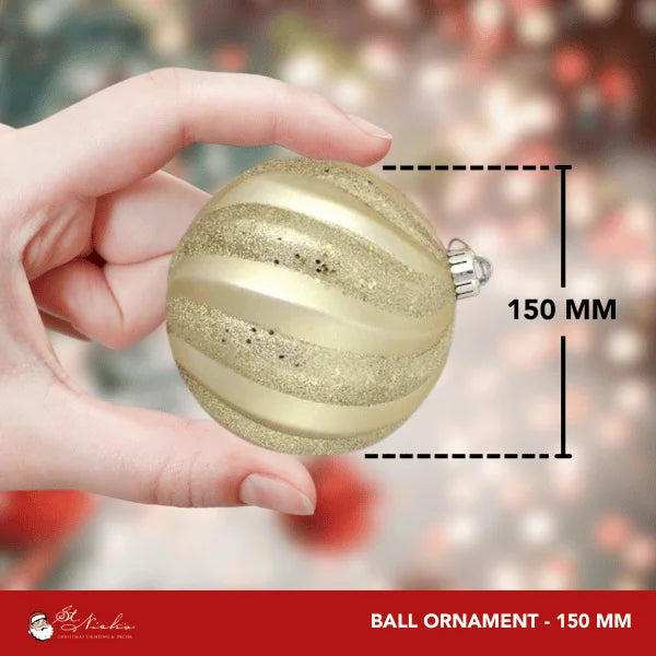 Champagne-Ornament-Wave-Shiny-With-Glitter-Sequin-150MM-4