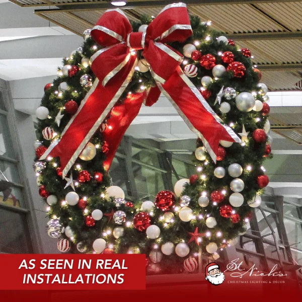 Christmas-Bow-Red-Nylon-with-Silver-Lining-5