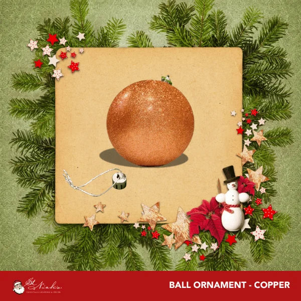 Copper-Ornament-Glitter-Ball-100MM-2