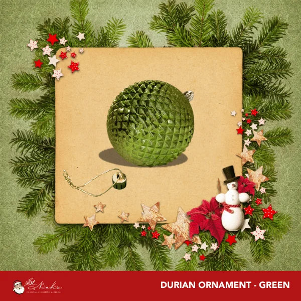 Green-Shiny-with-Glitter-Durian-150MM-2