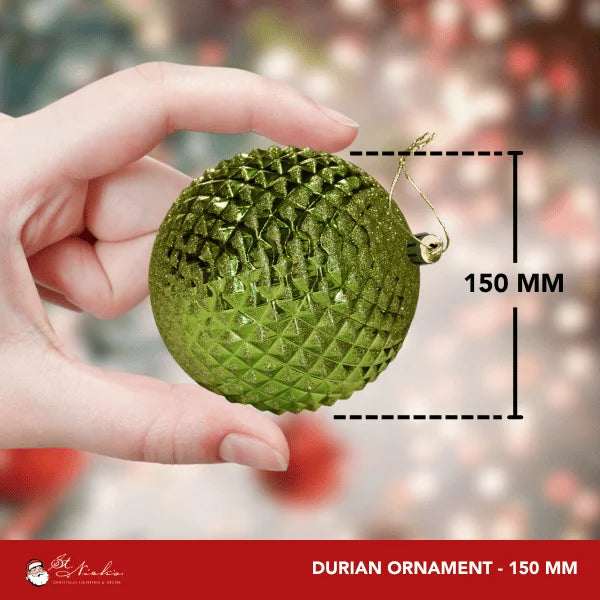 Green-Shiny-with-Glitter-Durian-150MM-4