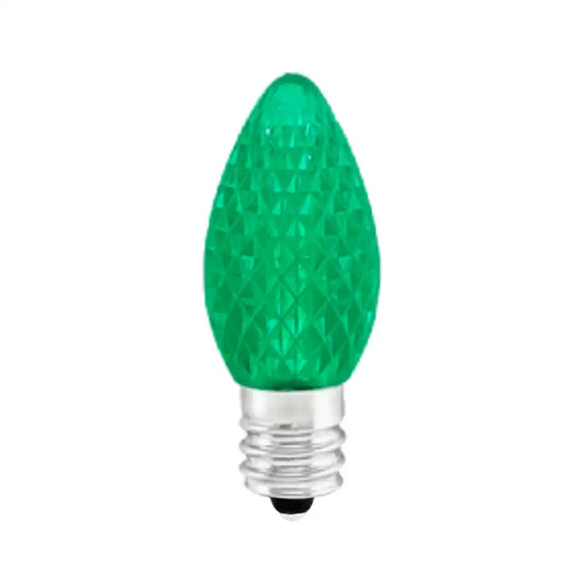 LED-C7-Bulb-Green-Faceted-25pcs-1