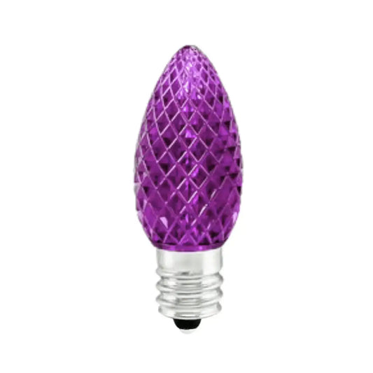 LED-C7-Bulb-Purple-Faceted-25pcs-1