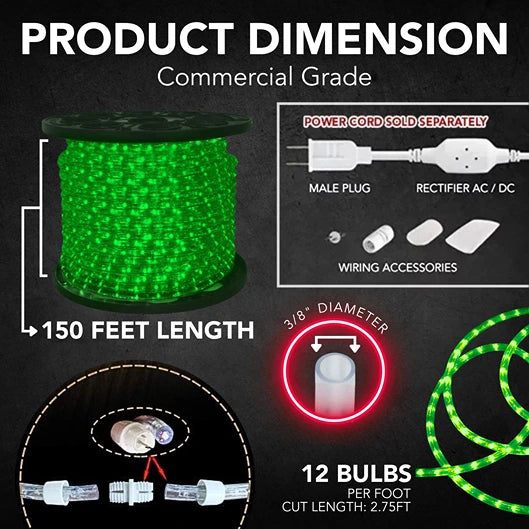 LED-Rope-Light-38-Green-150FT-Roll-6