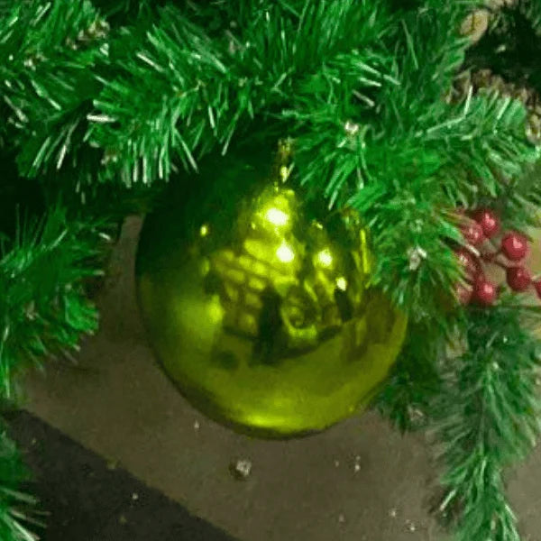 Moss-Green-Ornament-Shiny-Ball-100MM-2
