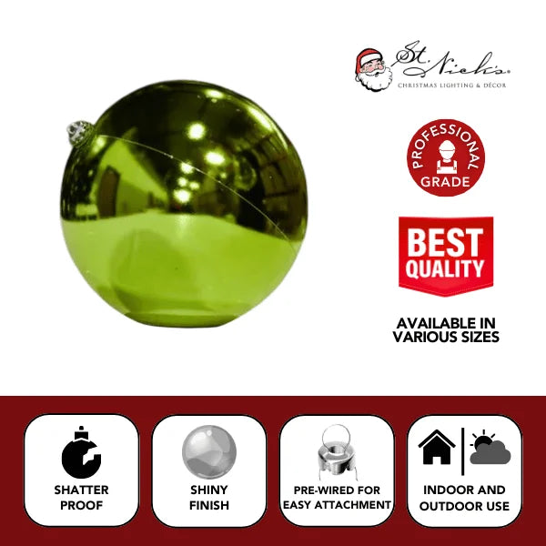 Moss-Green-Ornament-Shiny-Ball-100MM-3