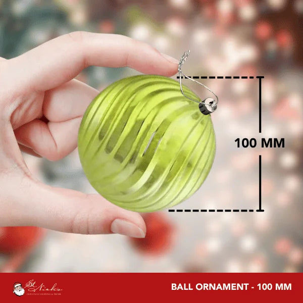 Moss-Green-Shiny-Swirl-Ornament-100MM-4