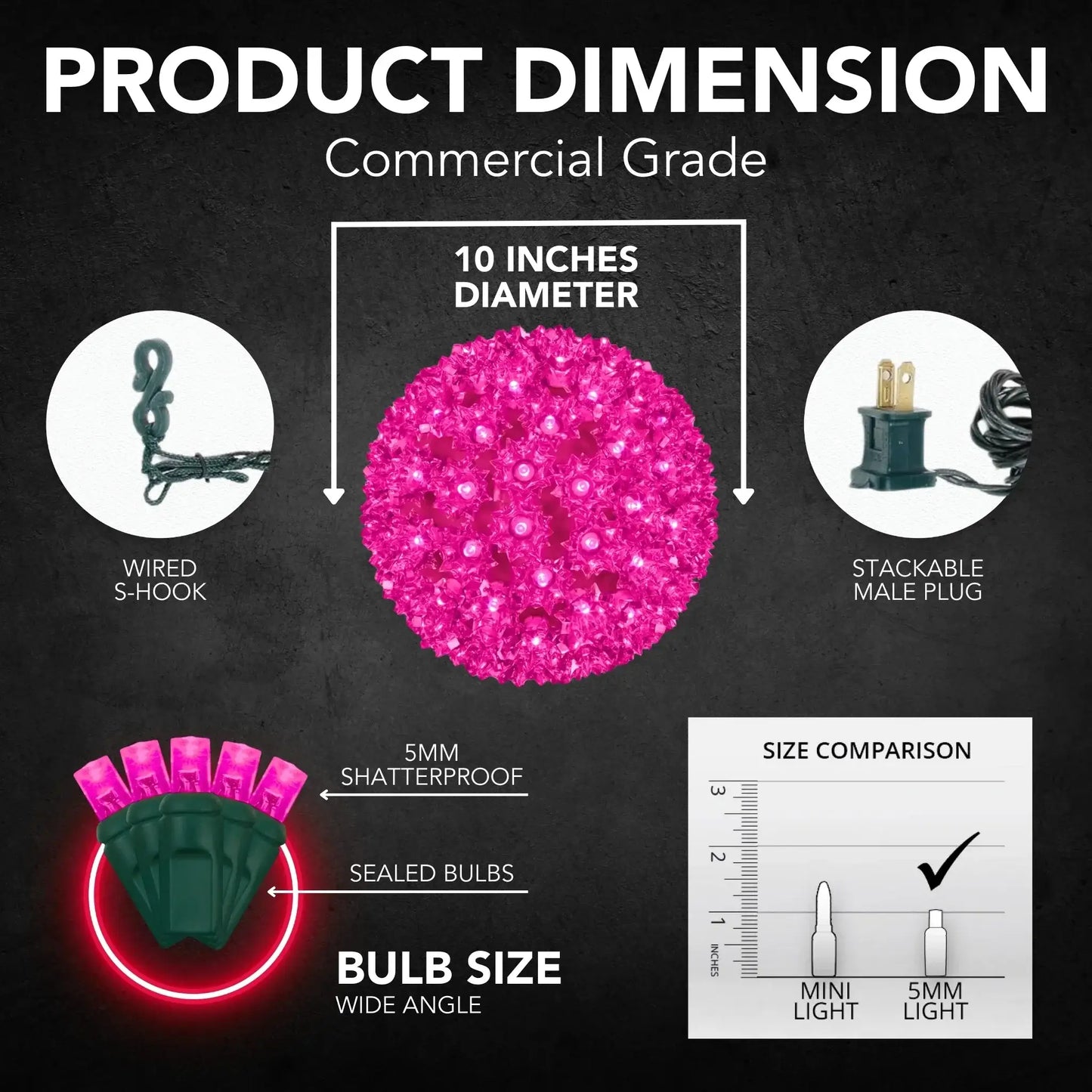 Pink-LED-Sphere-150L-5MM-5