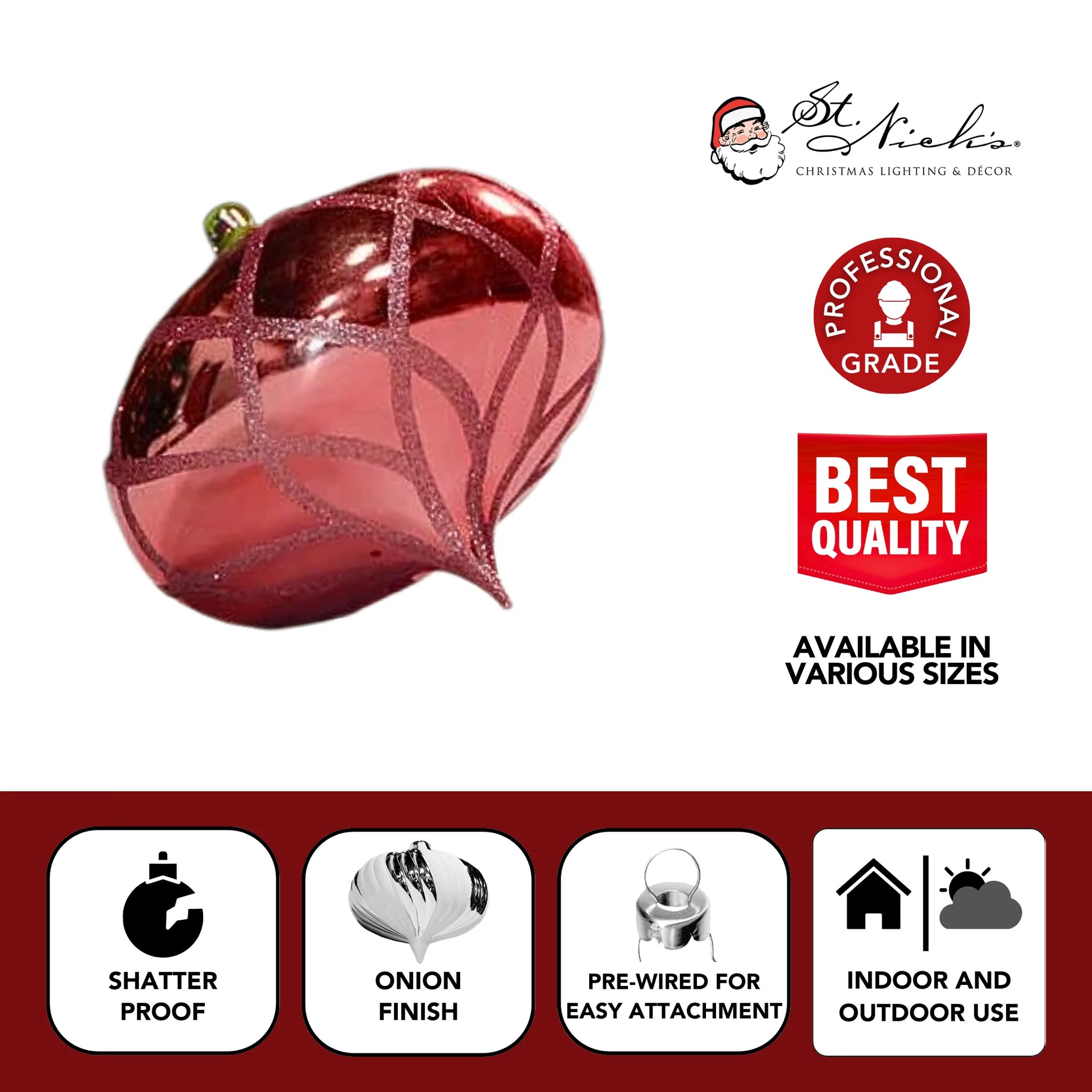 Pink-Ornament-Shiny-with-Glitter-Flower-Onion-3