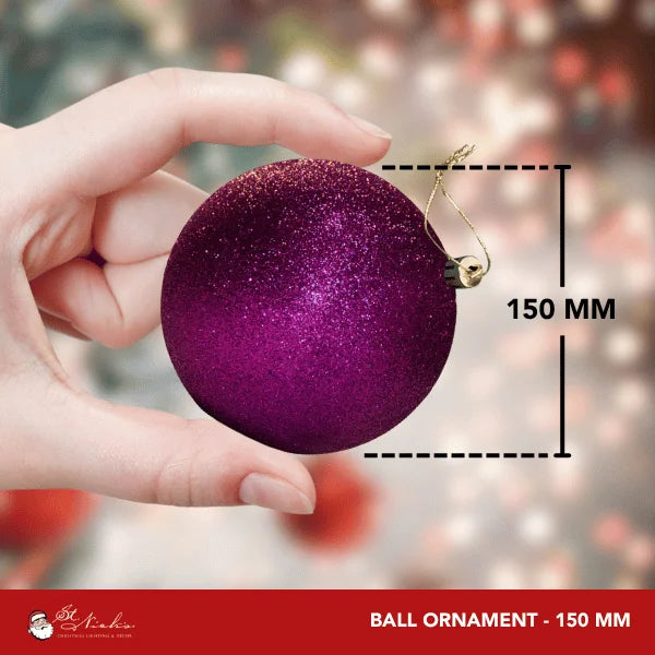 Purple-Glitter-Ball-150MM-4