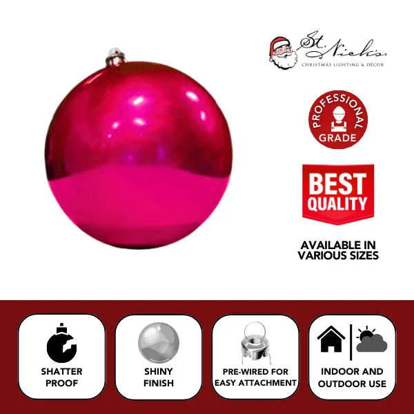 Raspberry-Ornament-Shiny-Ball-150MM-3