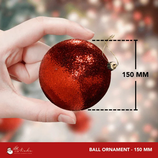 Red-Ornament-Glitter-Sequin-Ball-150MM-4