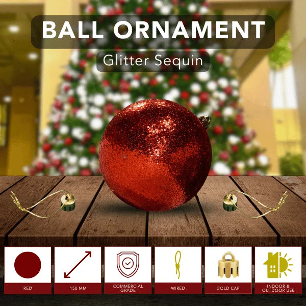 Red-Ornament-Glitter-Sequin-Ball-150MM-6