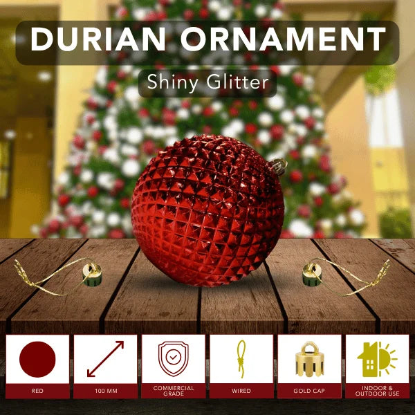 Red-Shiny-Durian-With-Glitter-100MM-6