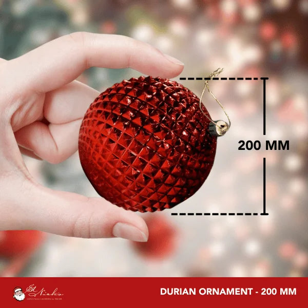 Red-Shiny-Durian-With-Glitter-200MM-4