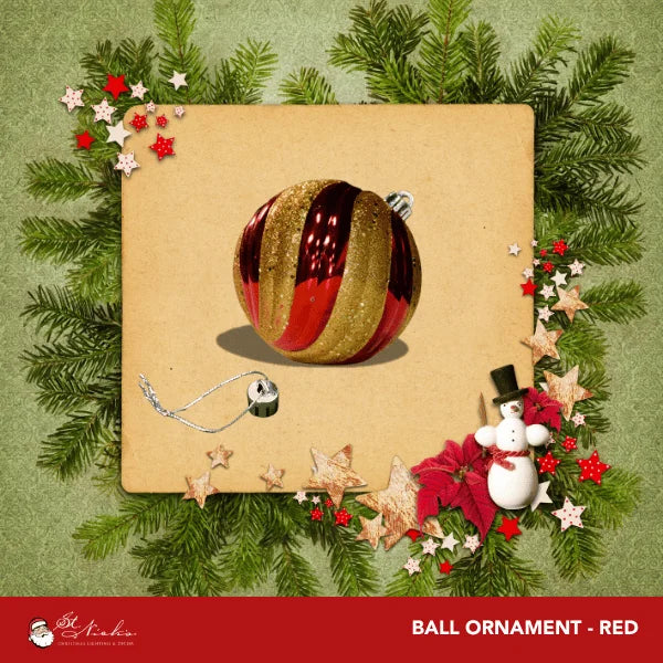 Red-Shiny-Swirl-With-Gold-Glitter-Sequin-Shatterproof-150MM-2
