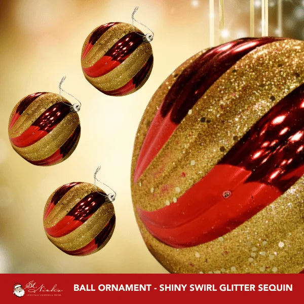 Red-Shiny-Swirl-With-Gold-Glitter-Sequin-Shatterproof-150MM-3