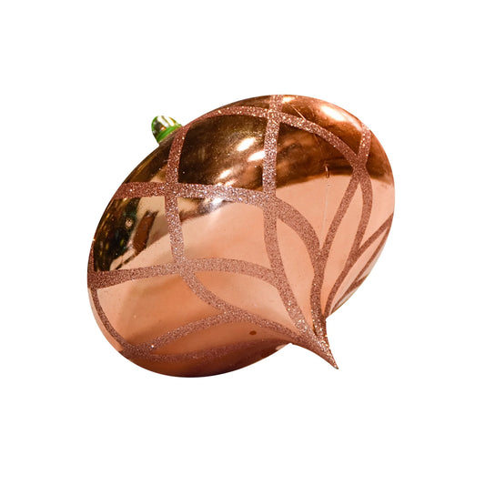Rose-Gold-Ornament-Shiny-with-Glitter-Flower-Onion-1
