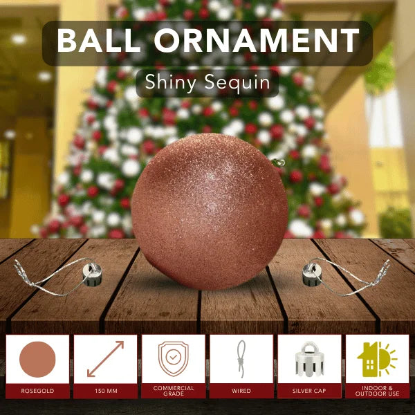 Rosegold-Shiny-Sequin-Ball-150MM-6