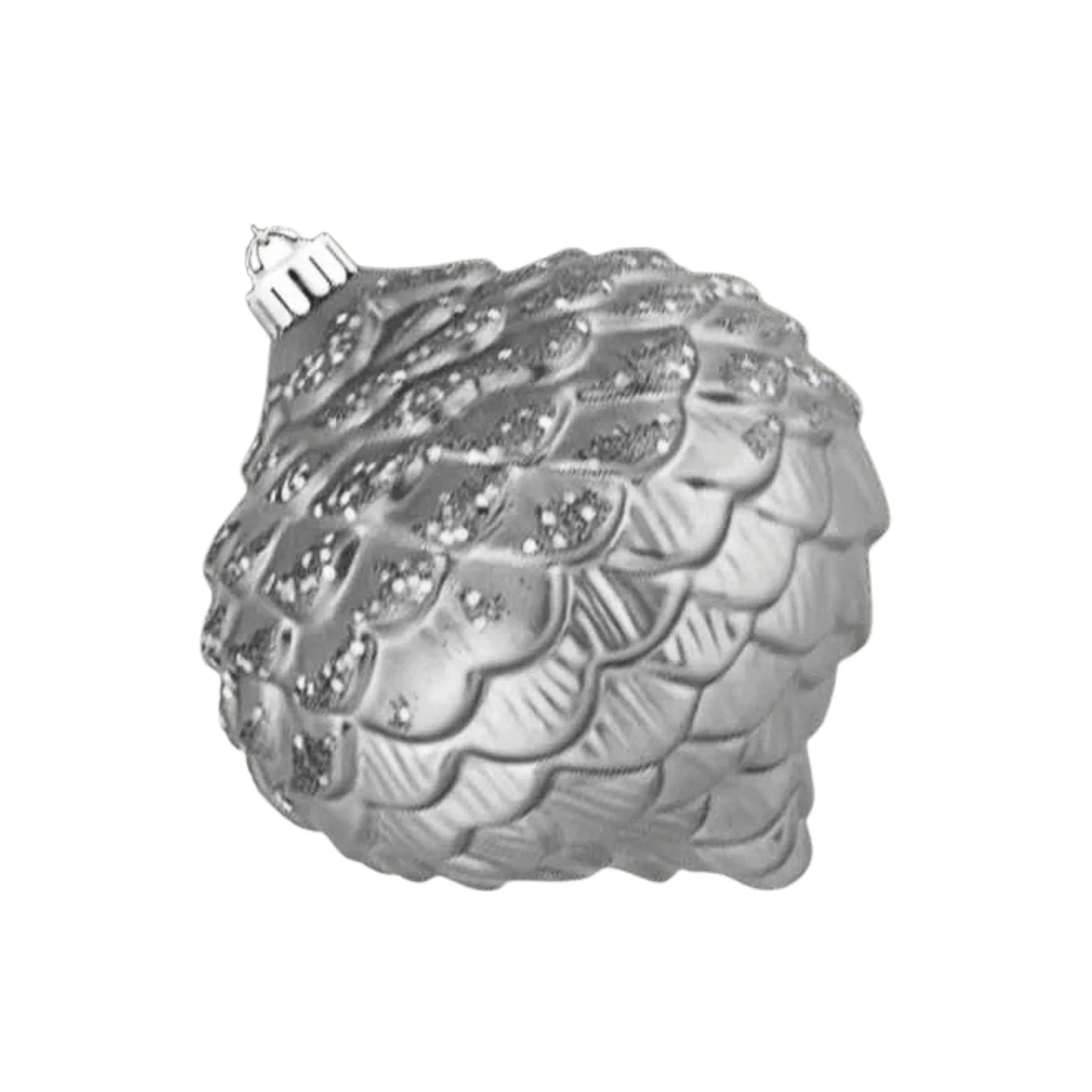 Silver-Ornament-Glitter-Acorn-1