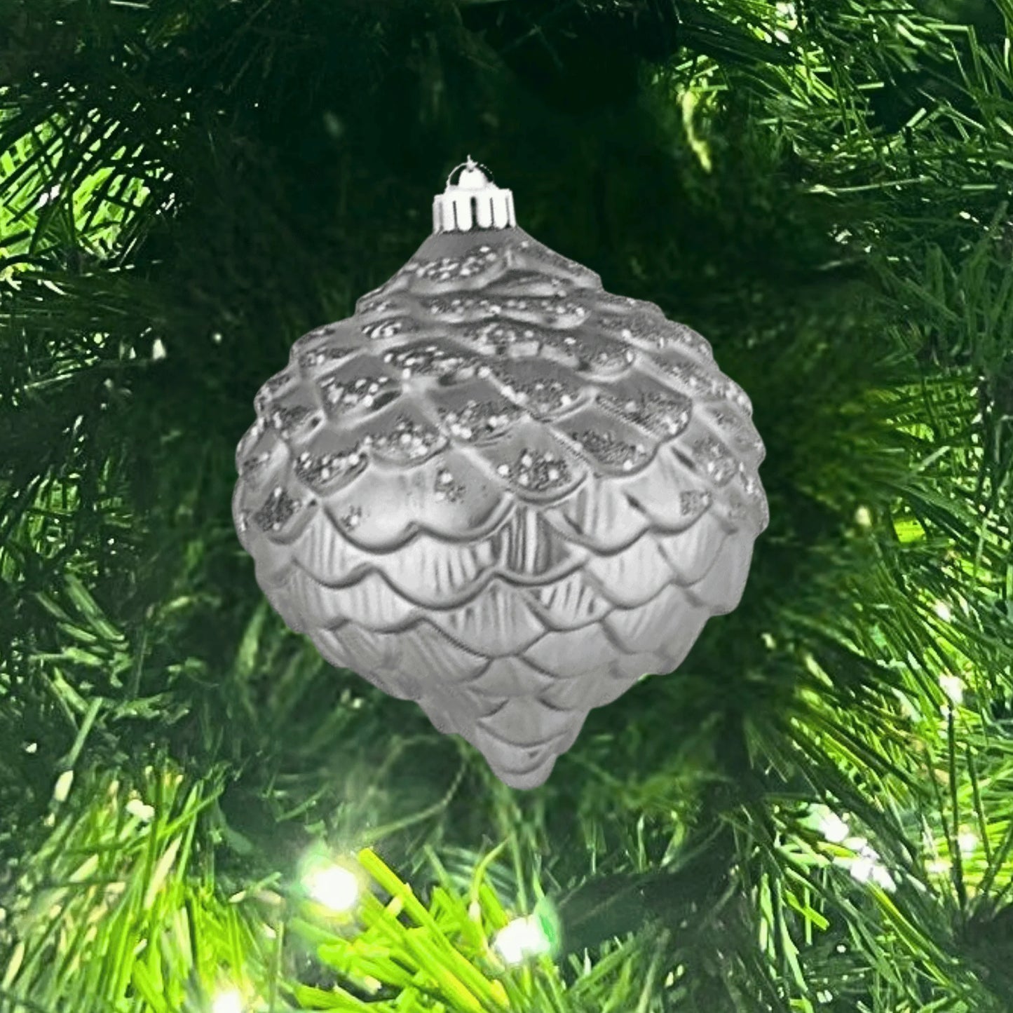 Silver-Ornament-Glitter-Acorn-2