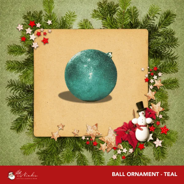 Teal-Ornament-Glitter-Ball-120MM-2